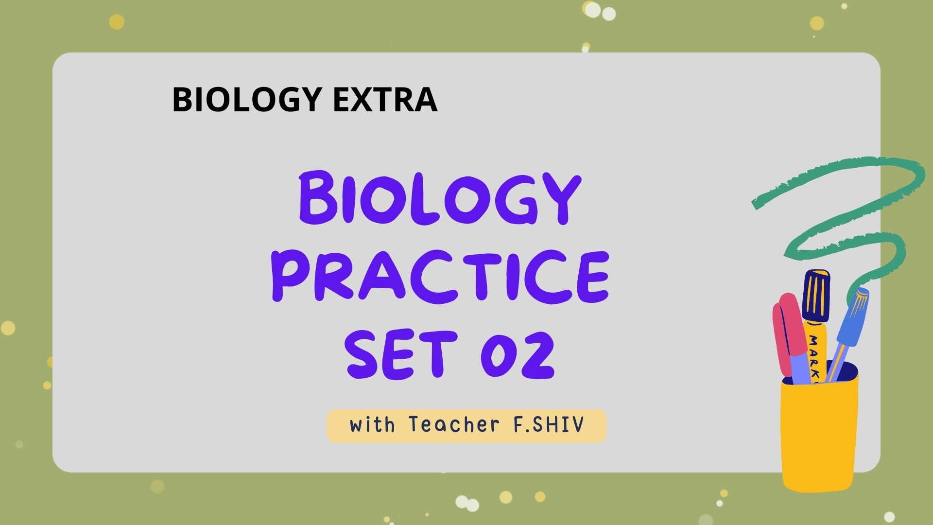 Biology Practice Set -02 - Biology Extra